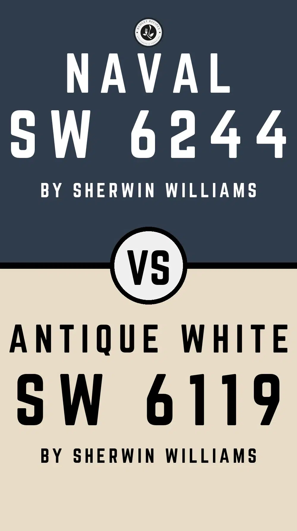 Naval by Sherwin Williams SW 6244 With Antique White SW 6119