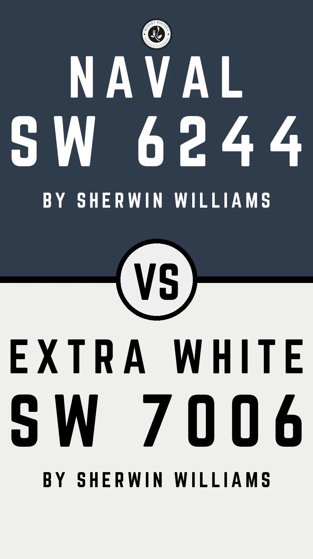 Naval SW 6244 vs Extra White SW 7006