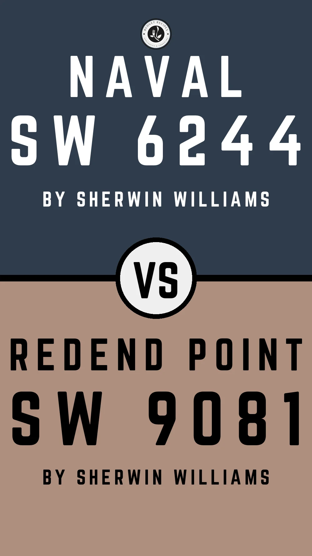 Naval by Sherwin Williams SW 6244 With Redend Point SW 9081