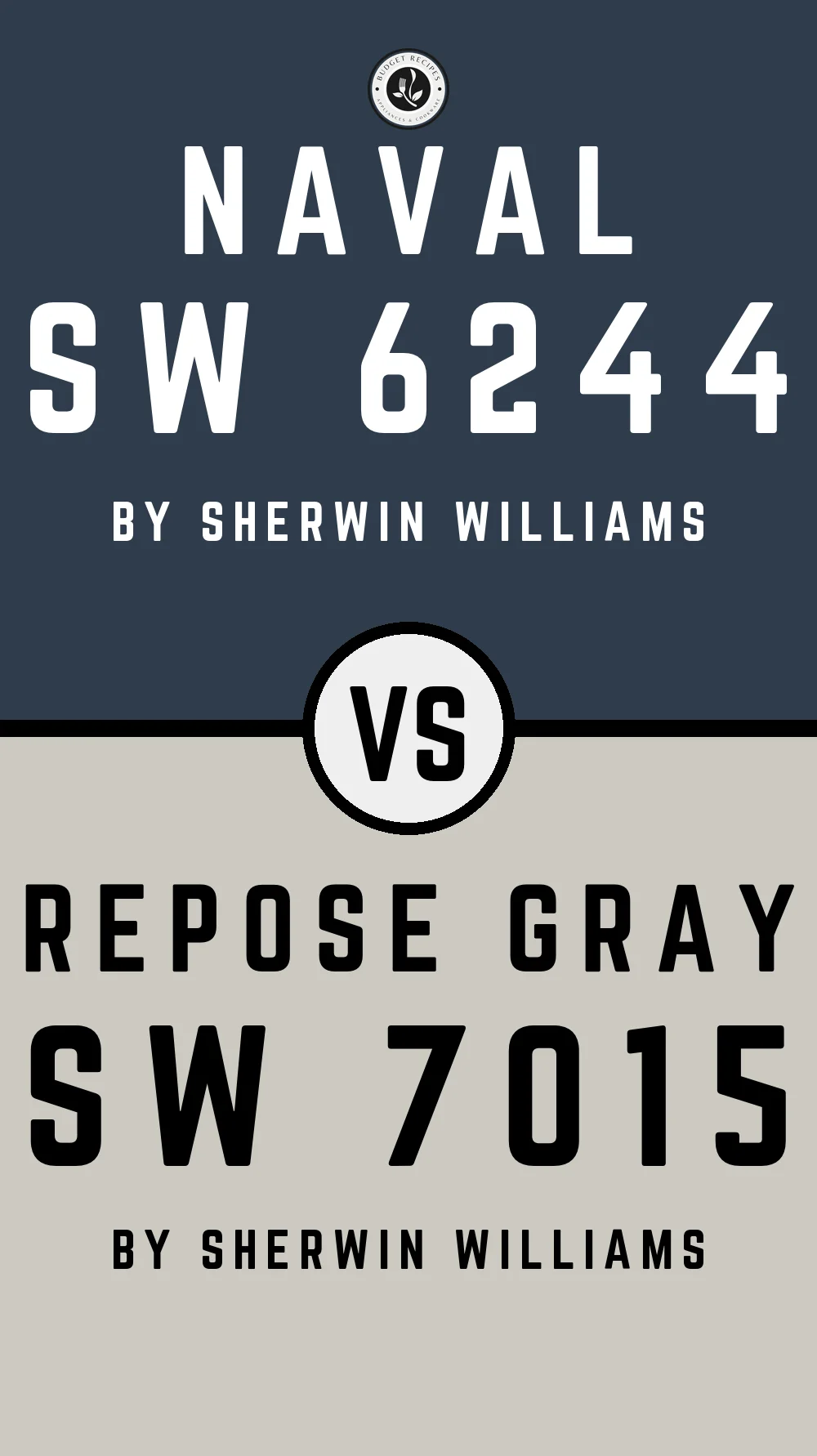 Naval SW 6244 vs Repose Gray SW 7015