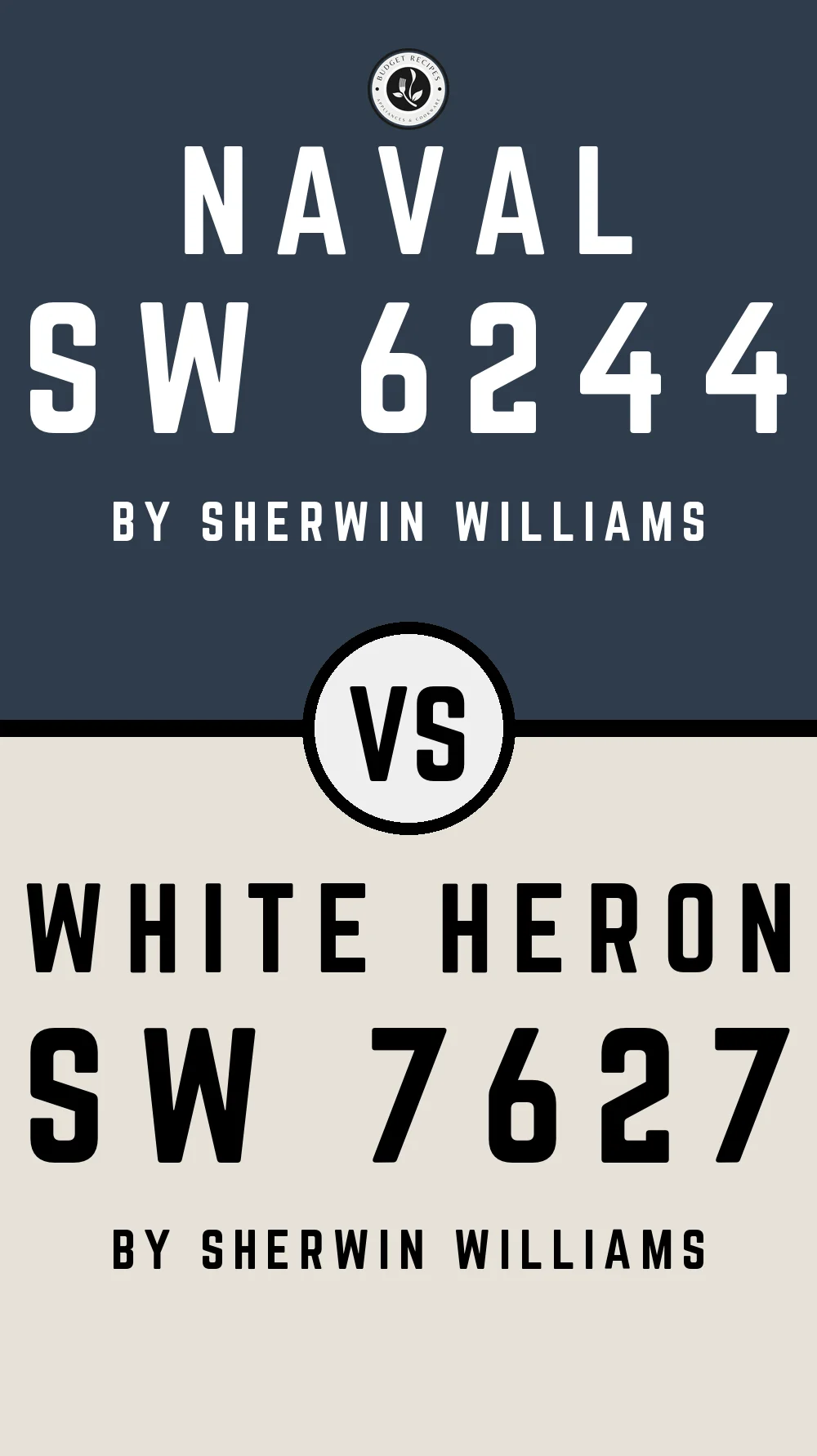 Naval SW 6244 vs White Heron SW 7627