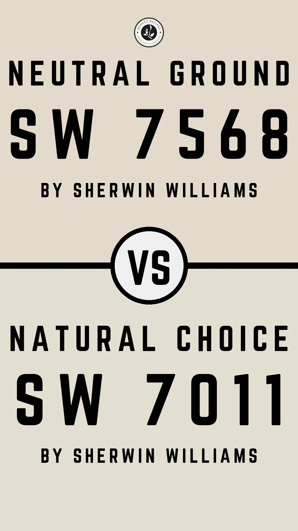 Neutral Ground SW 7568 vs Natural Choice SW 7011