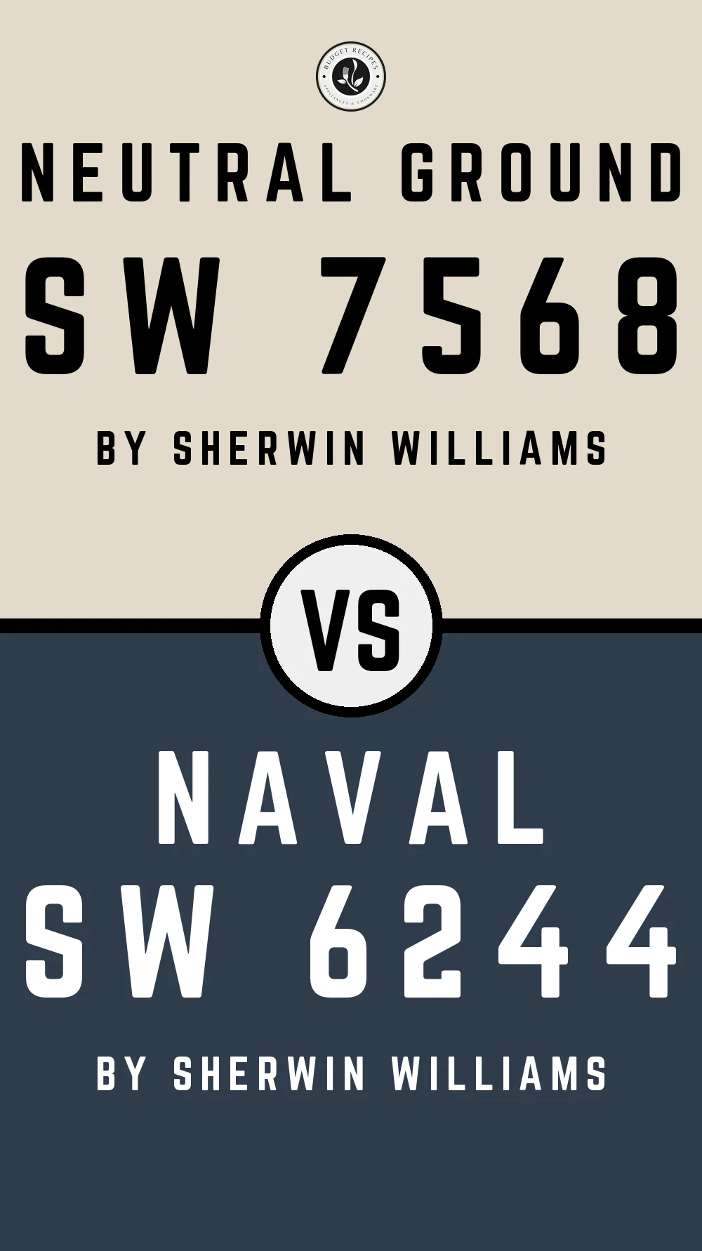Neutral Ground by Sherwin Williams SW 7568 with Naval SW 6244