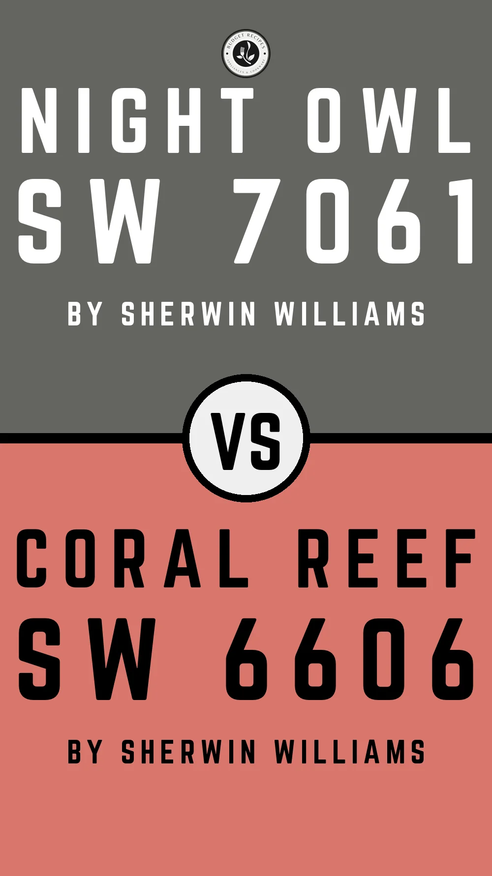 Night Owl by Sherwin Williams SW 7061 with Coral Reef SW 6606