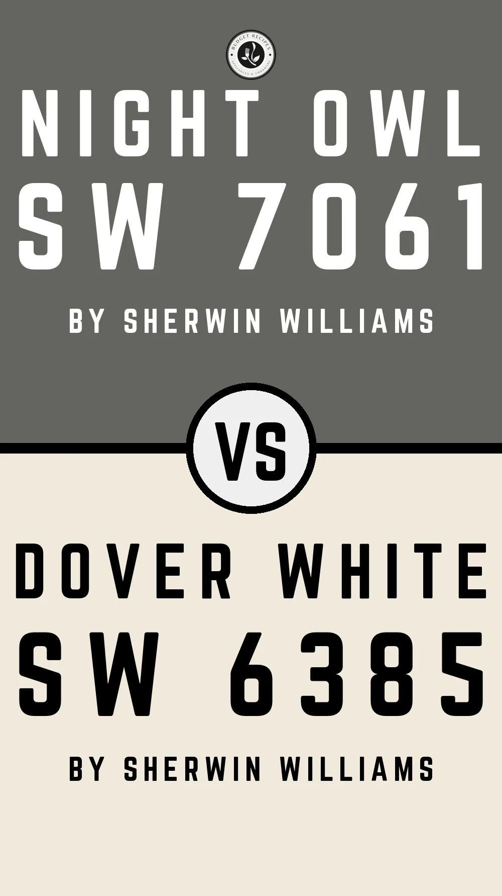 Night Owl SW 7061 vs Dover White SW 6385