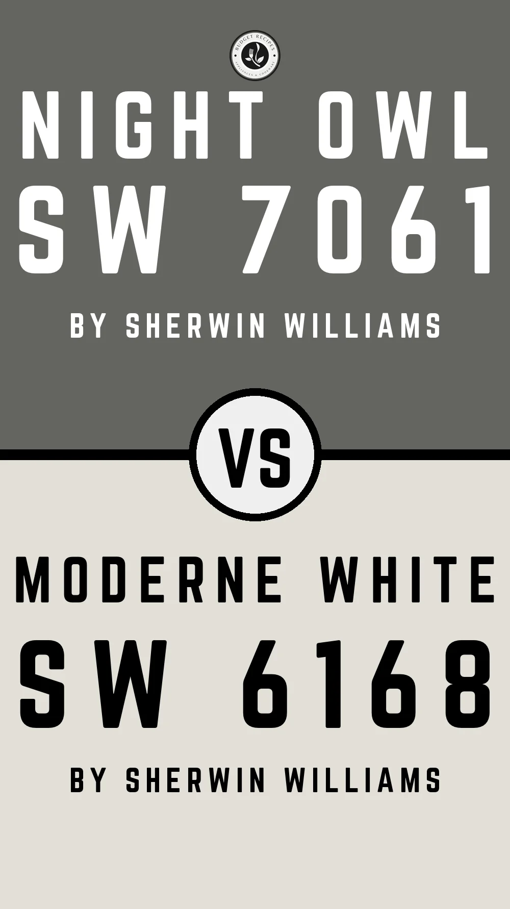 Night Owl SW 7061 vs Moderne White SW 6168