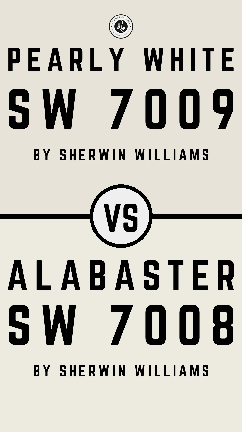 Pearly White by Sherwin Williams SW 7009 vs Alabaster SW 7008