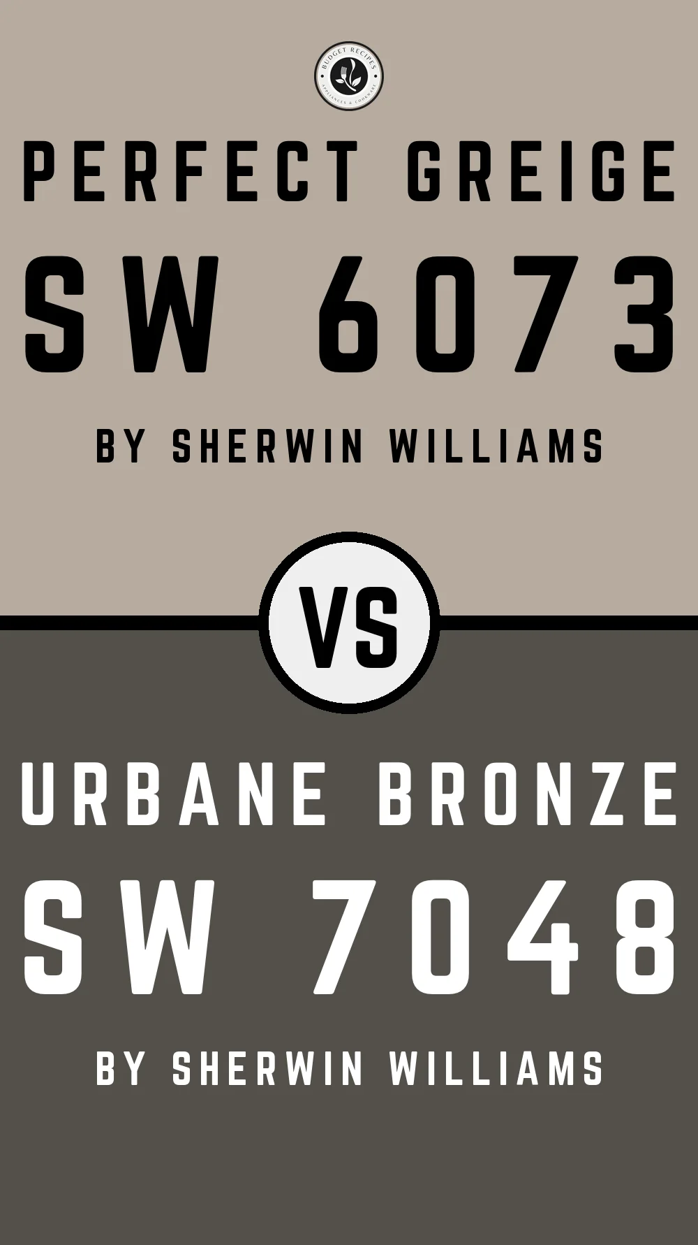 Perfect Greige SW 6073 vs Urbane Bronze SW 7048