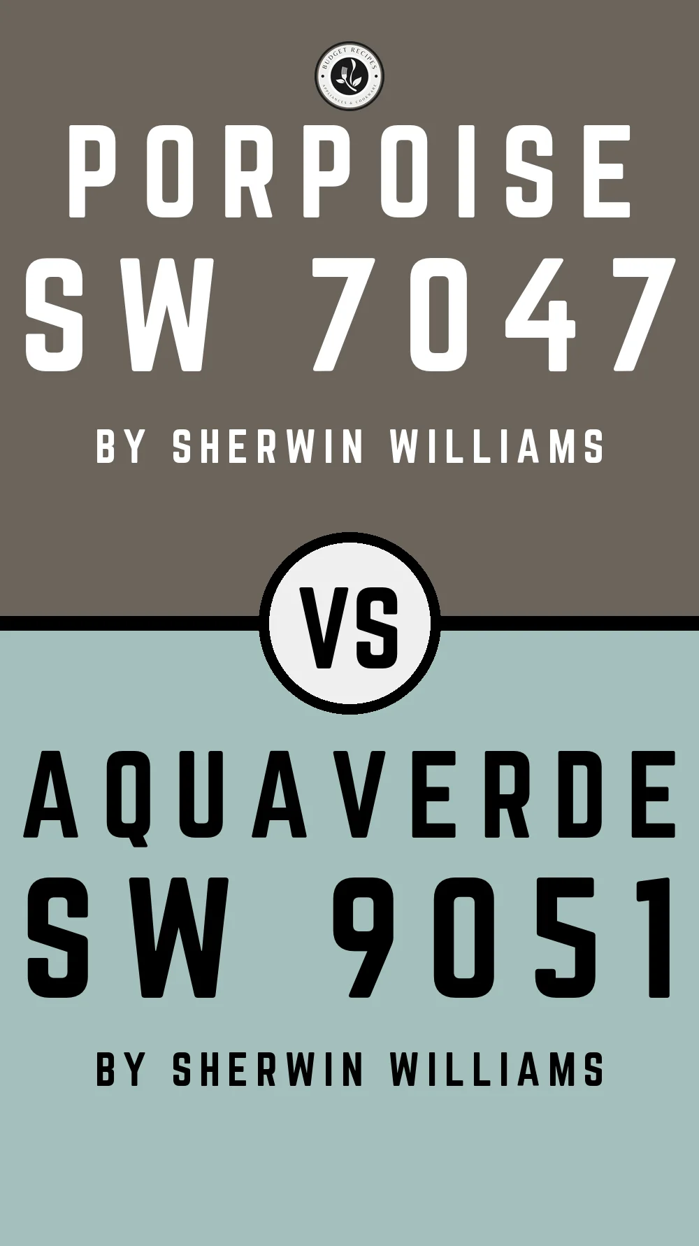 Porpoise by Sherwin Williams SW 7047 with Aquaverde SW 9051