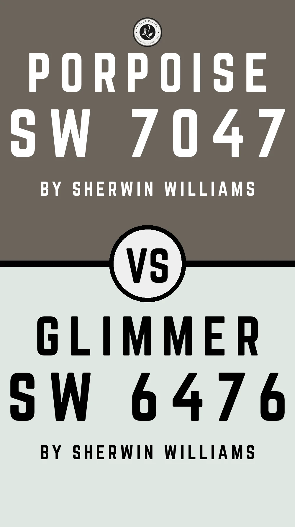 Porpoise by Sherwin Williams SW 7047 with Glimmer SW 6476