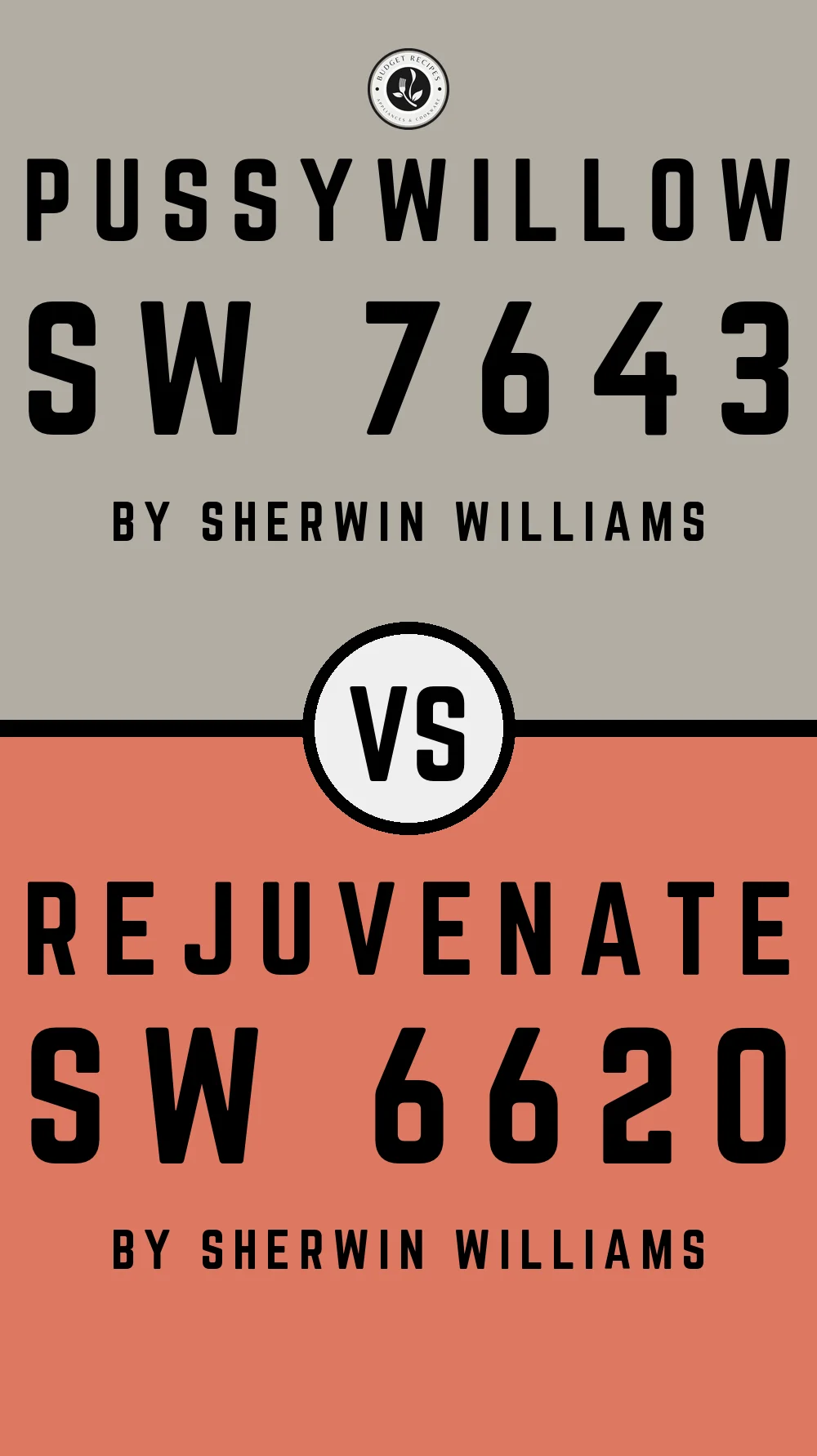 Pussywillow by Sherwin Williams SW 7643 with Rejuvenate SW 6620