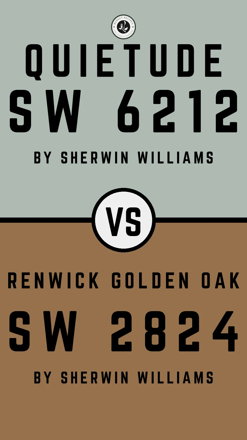 Quietude by Sherwin Williams SW 6212 With Renwick Golden Oak SW 2824
