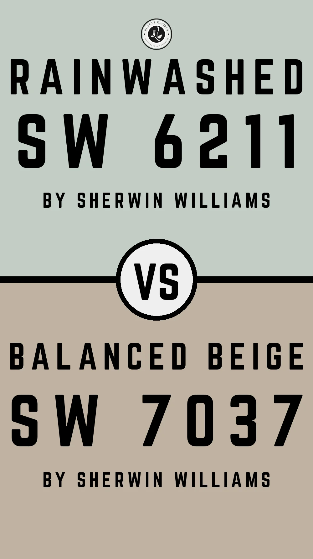 Rainwashed by Sherwin Williams SW 6211 with Balanced Beige SW 7037