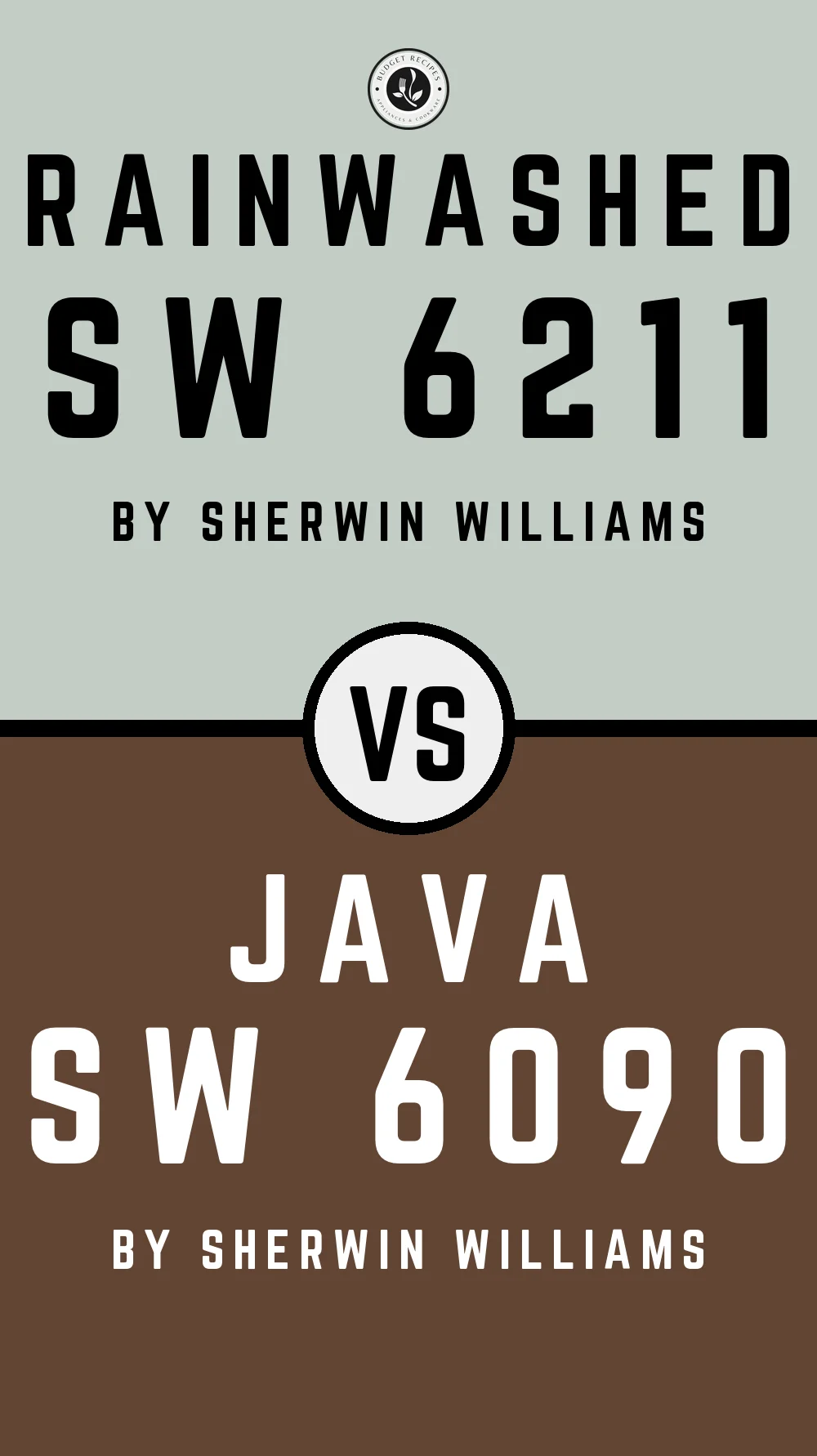 Rainwashed by Sherwin Williams SW 6211 with Softened Brown SW 6090