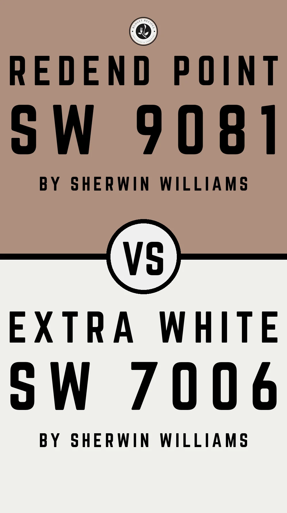 Redend Point SW 9081 vs Extra White SW 7006