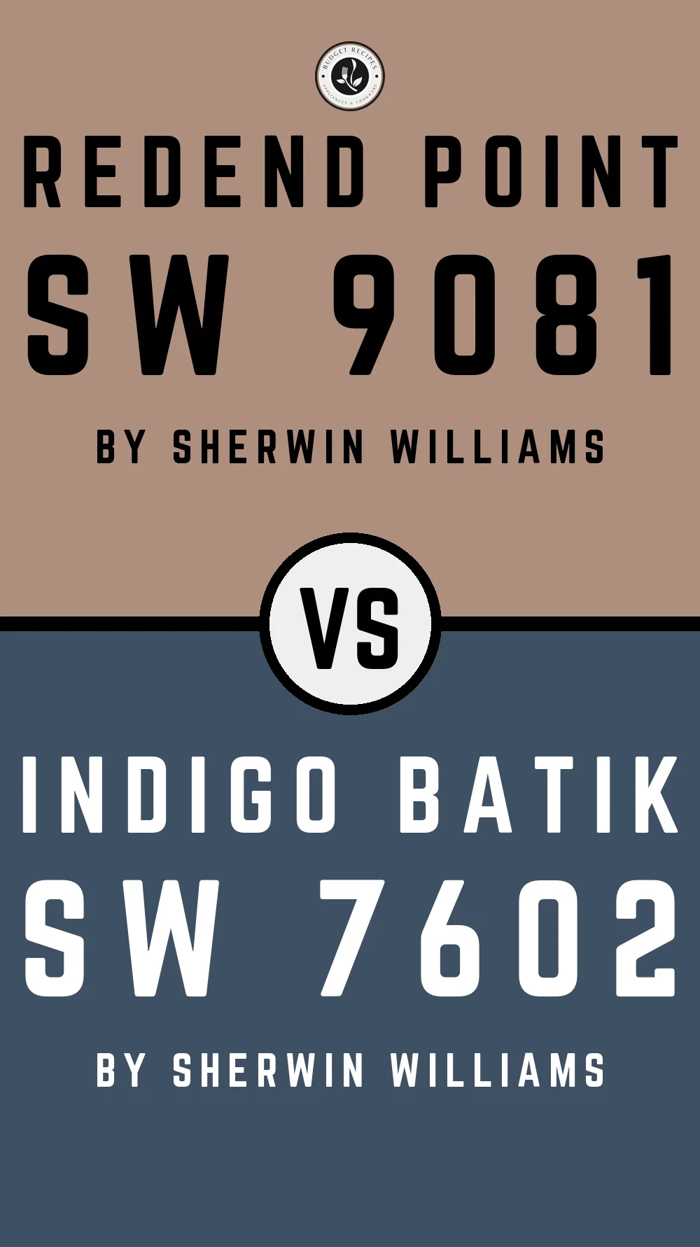 Redend Point by Sherwin Williams SW 9081 with Indigo Batik SW 7602