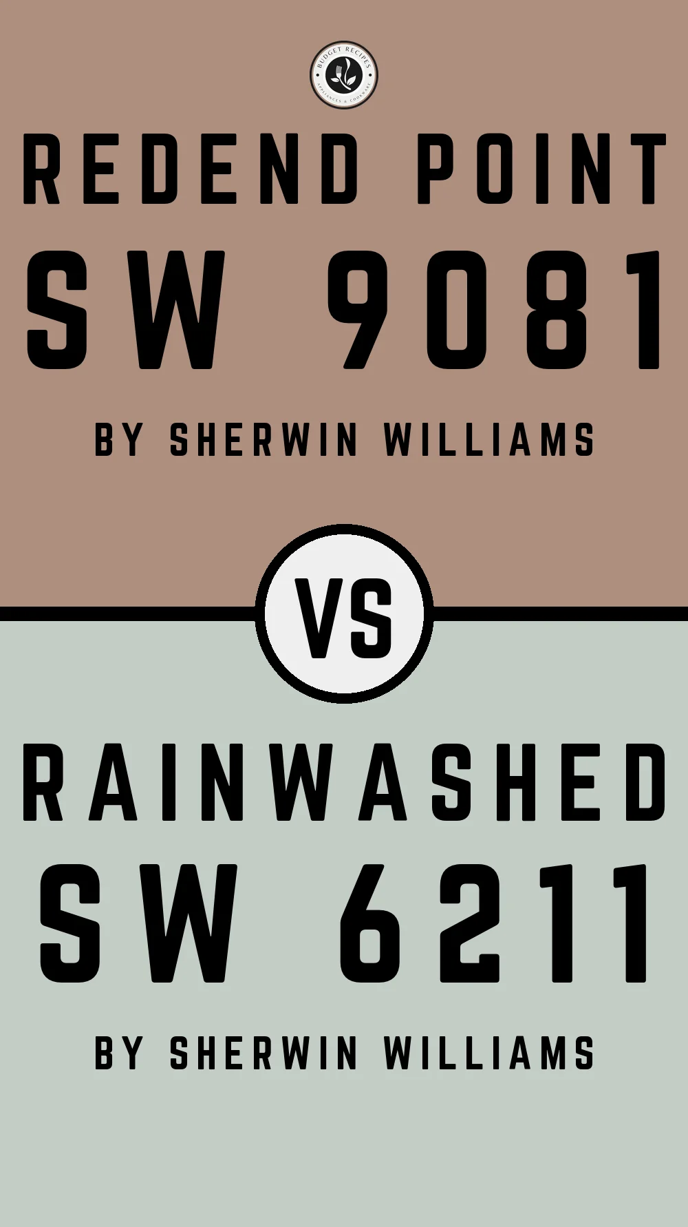 Redend Point by Sherwin Williams SW 9081 with Rainwashed SW 6211