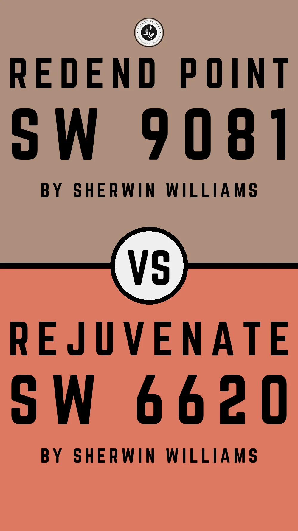 Redend Point by Sherwin Williams SW 9081 with Rejuvenate SW 6620