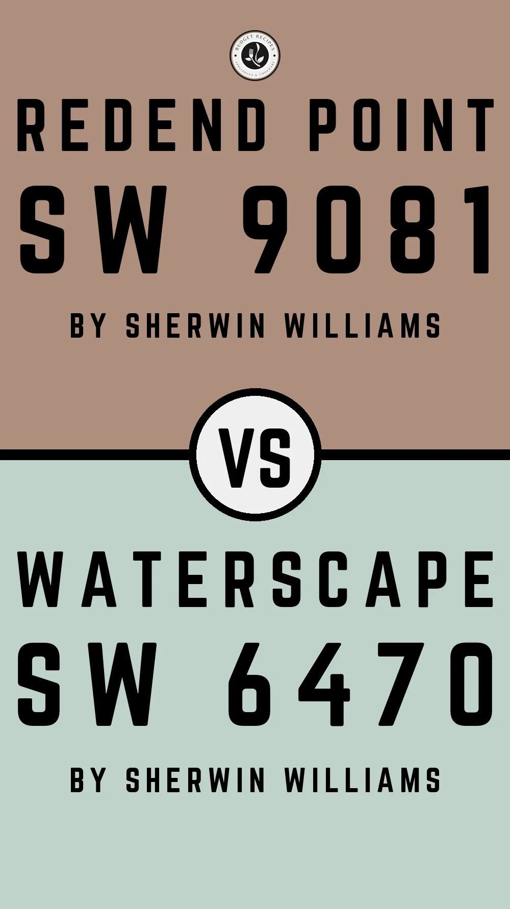 Redend Point by Sherwin Williams SW 9081 with Waterscape SW 6470
