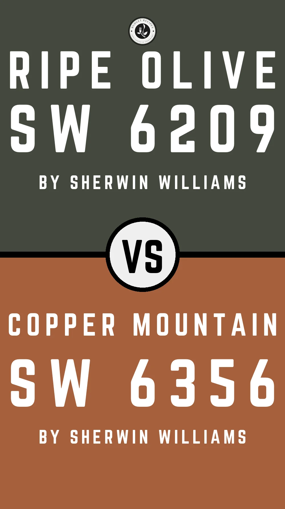 Ripe Olive SW 6209 vs Copper Mountain SW 6356