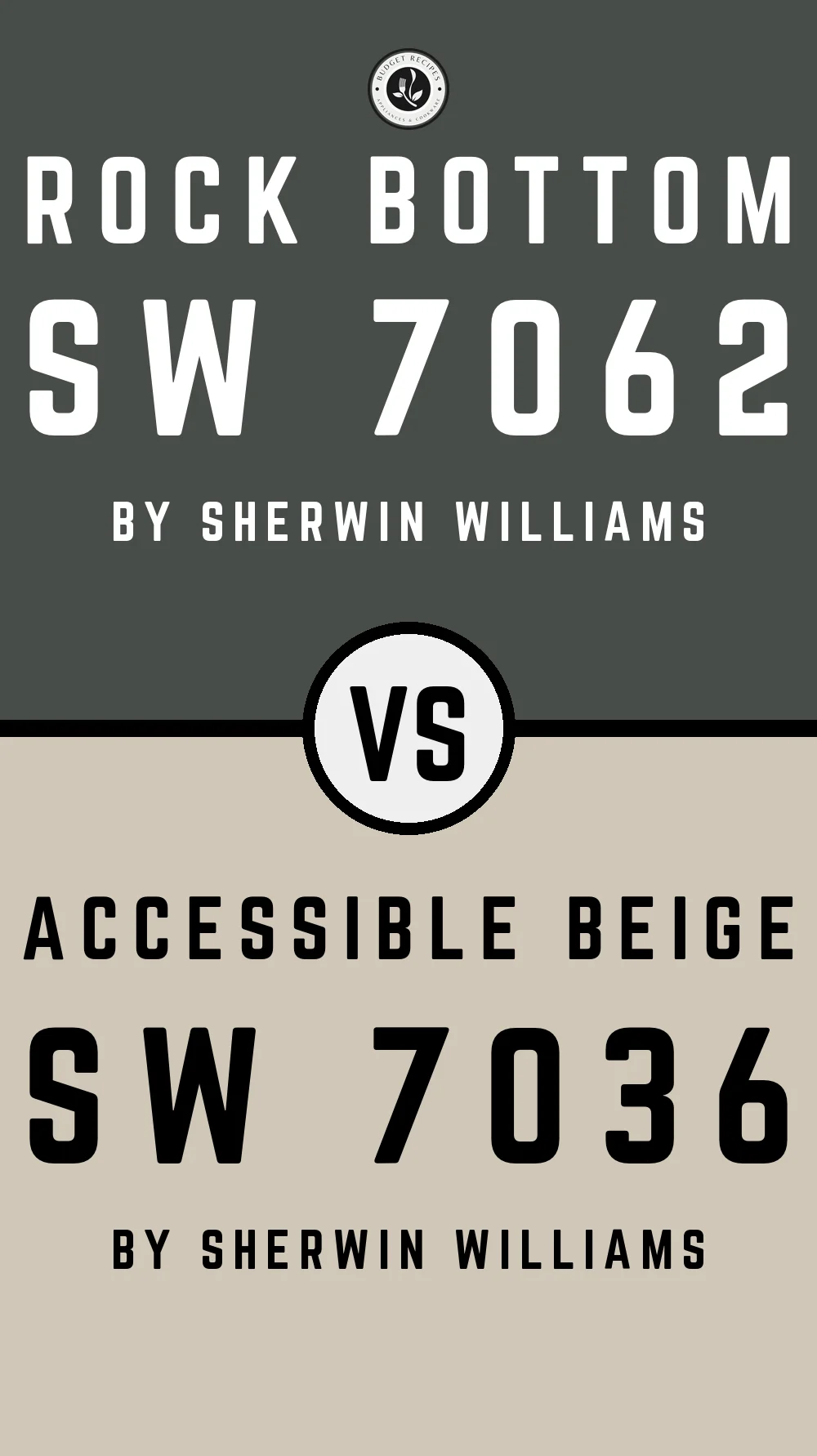 Rock Bottom by Sherwin Williams SW 7062 with Accessible Beige SW 7036