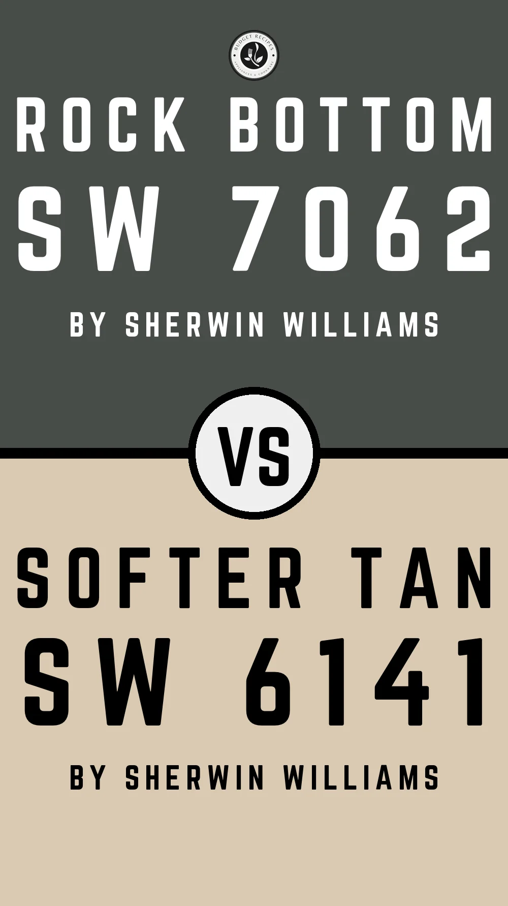 Rock Bottom by Sherwin Williams SW 7062 with Softer Tan SW 6141