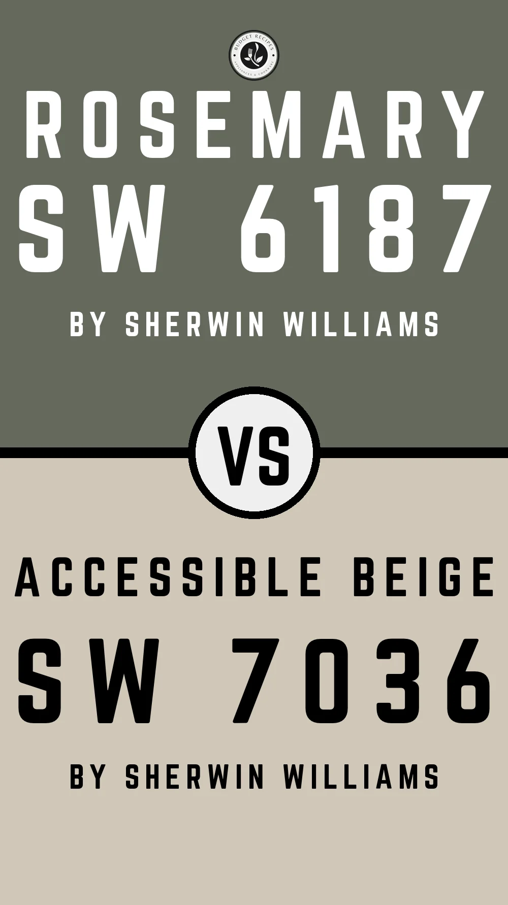 Rosemary SW 6187 vs Accessible Beige SW 7036
