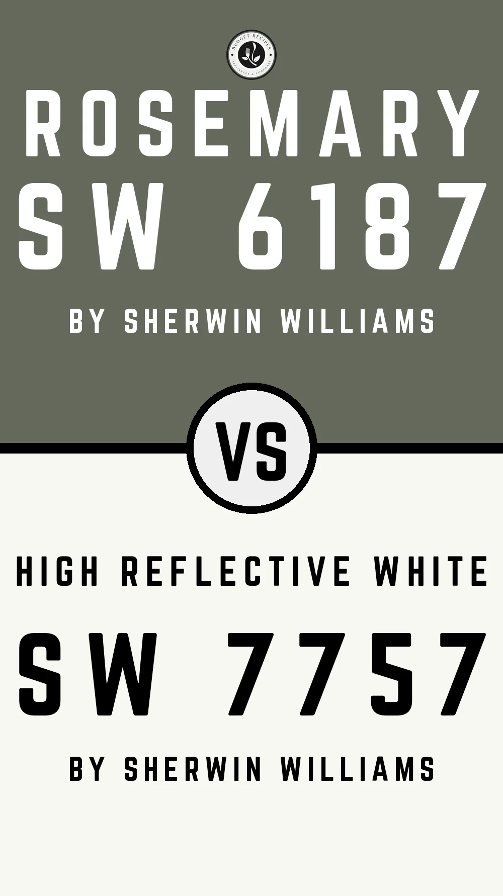 Rosemary SW 6187 vs High Reflective White SW 7757