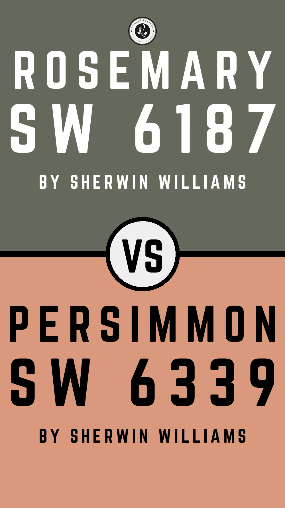 Rosemary by Sherwin Williams SW 6187 with Persimmon SW 6339