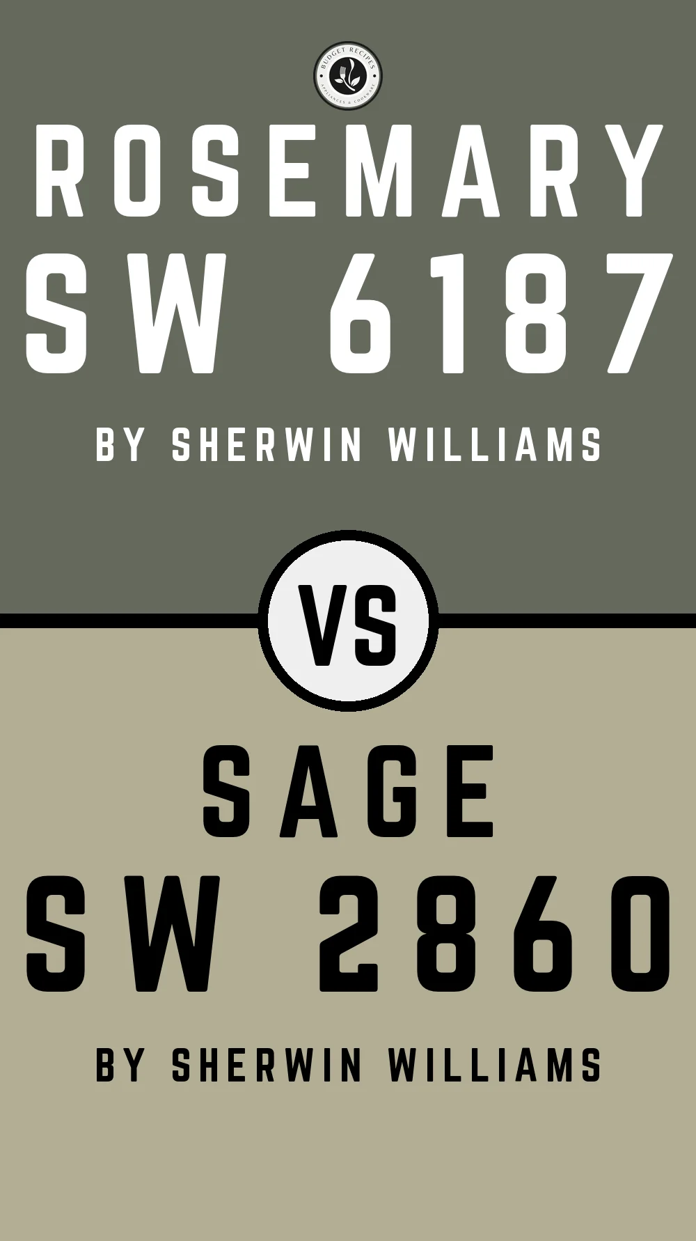 Rosemary by Sherwin Williams SW 6187 vs Sage SW 2860
