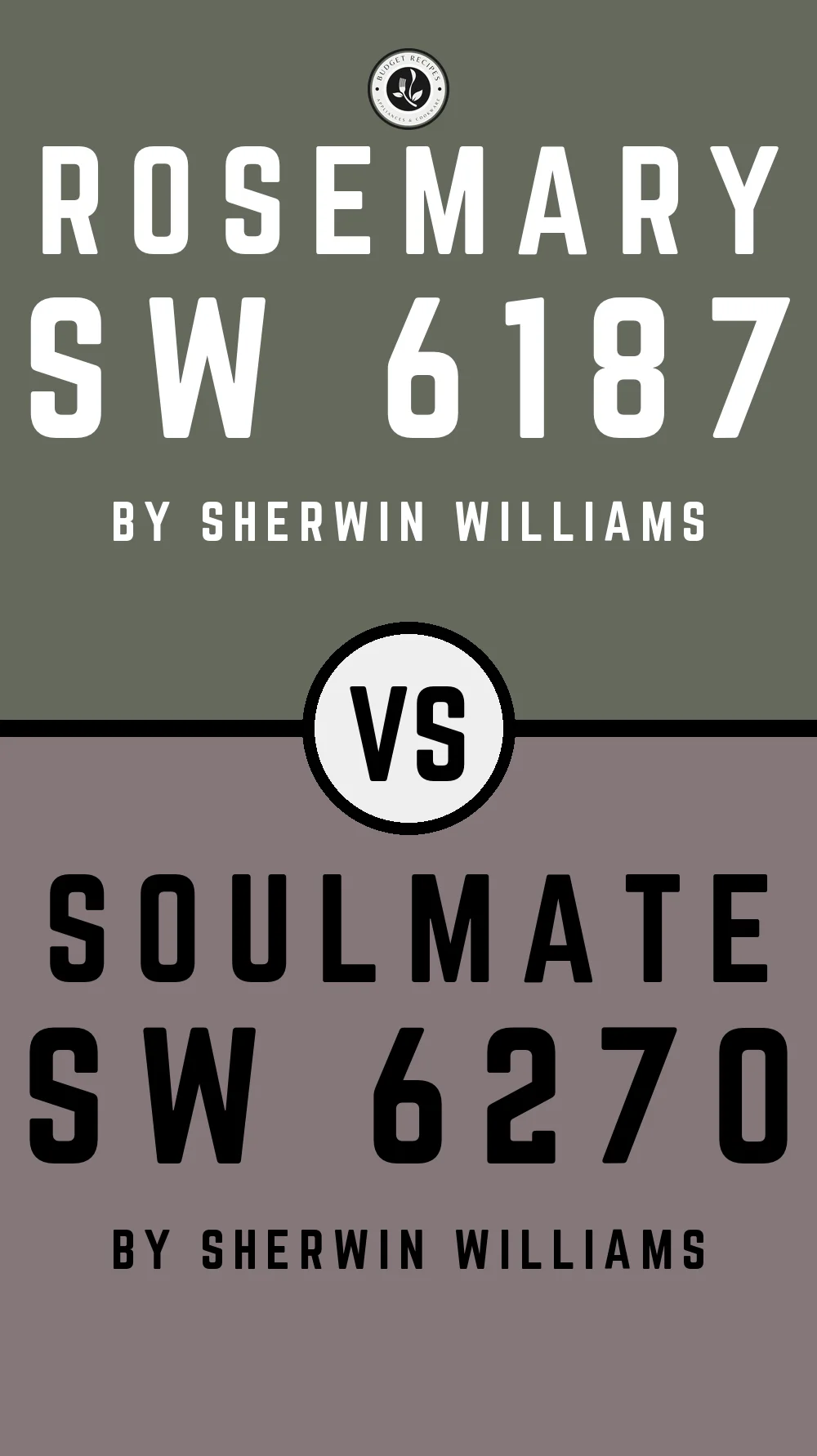 Rosemary by Sherwin Williams SW 6187 with Soulmate SW 6270