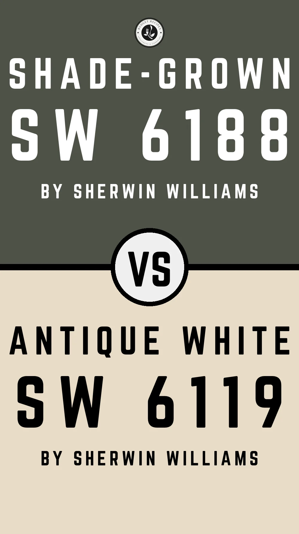 Shade-Grown by Sherwin Williams SW 6188 with Antique White SW 6119
