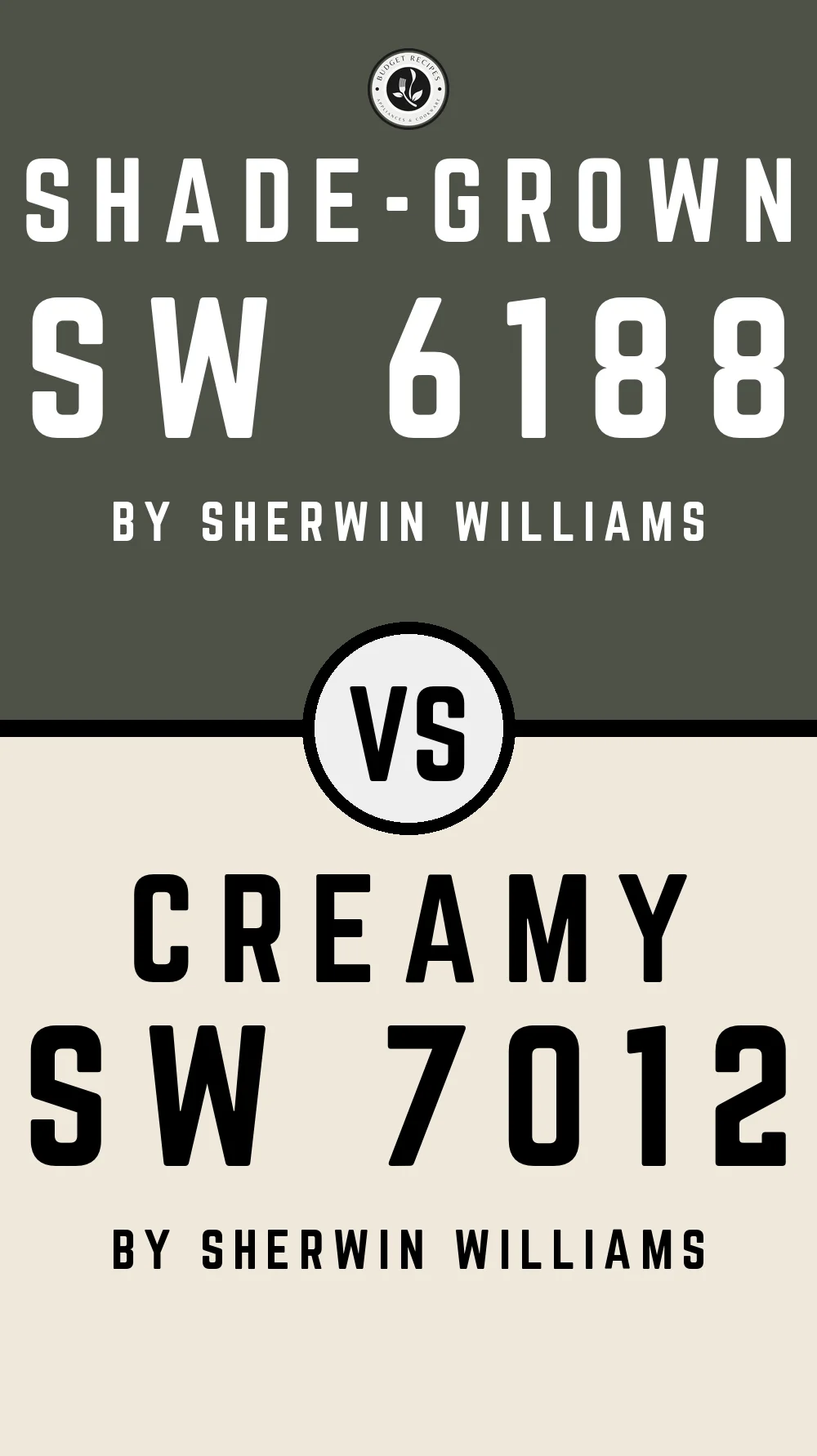 Shade-Grown by Sherwin Williams SW 6188 with Creamy SW 7012