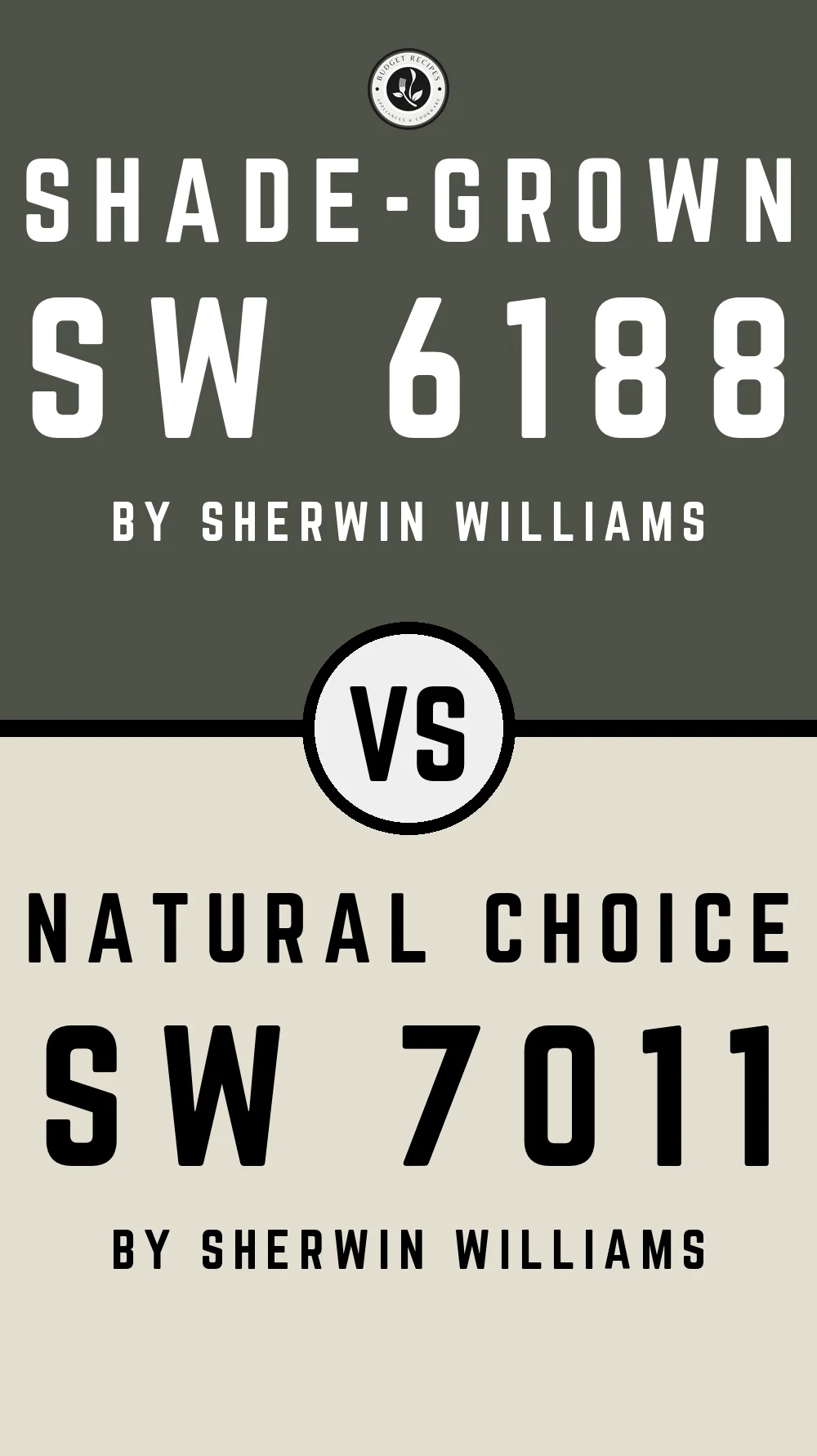 Shade-Grown by Sherwin Williams SW 6188 with Natural Choice SW 7011
