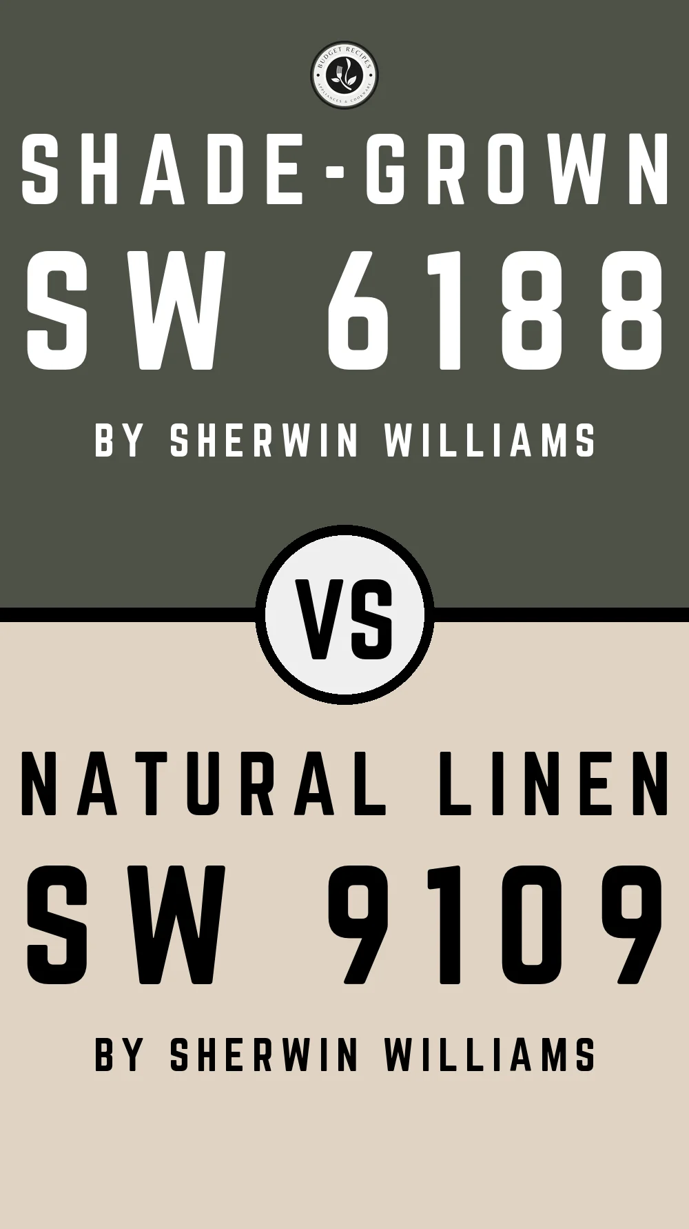 Shade-Grown SW 6188 vs Natural Linen SW 9109