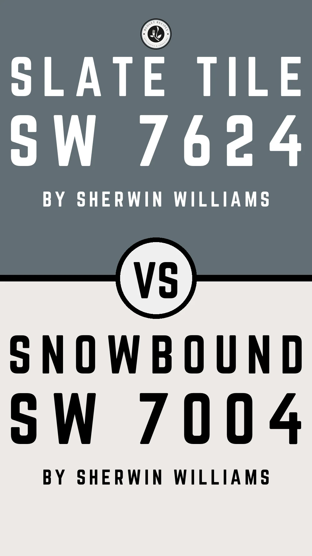 Slate Tile SW 7624 vs Snowbound SW 7004