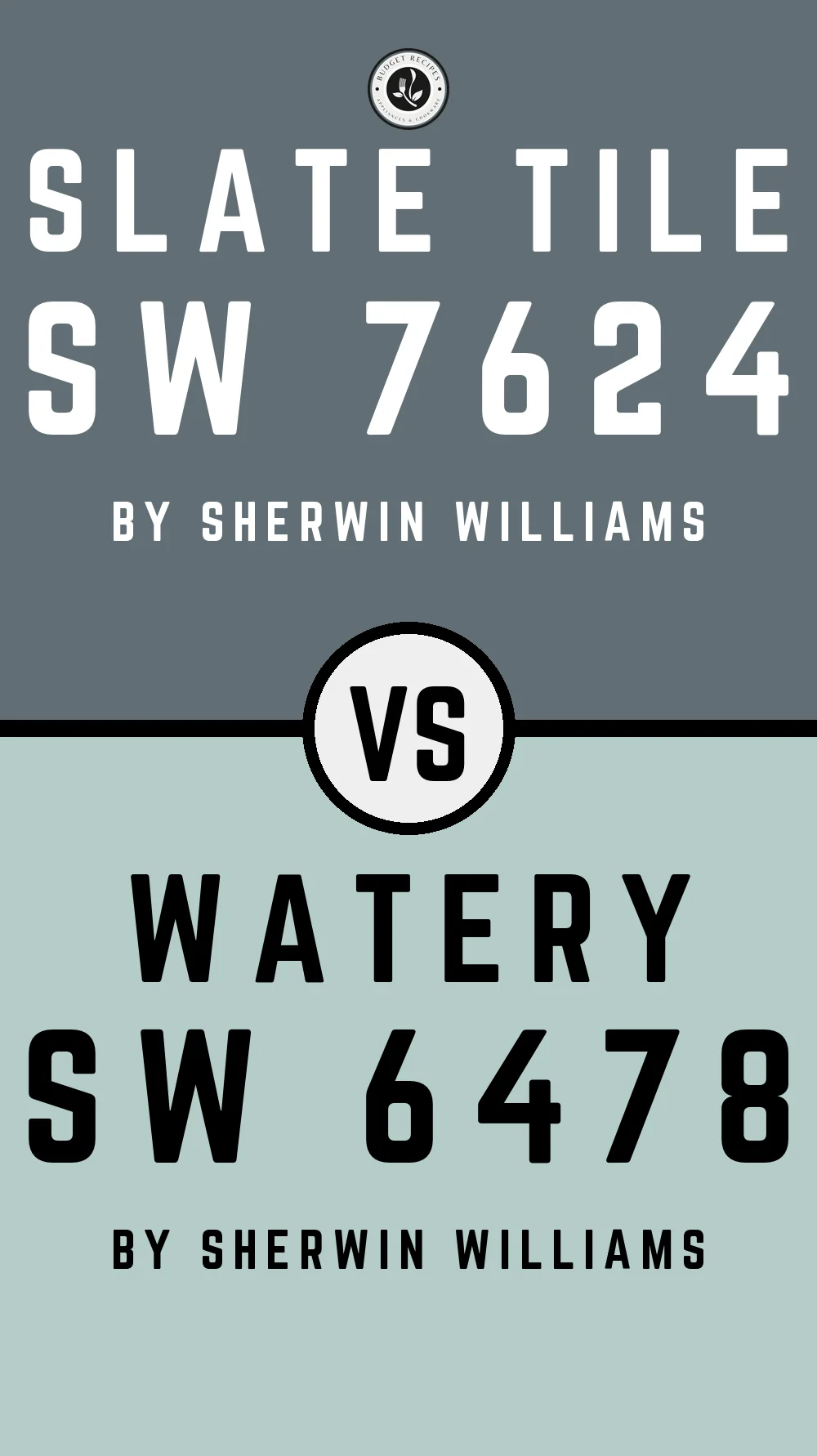 Slate Tile by Sherwin Williams SW 7624 with Watery SW 6478