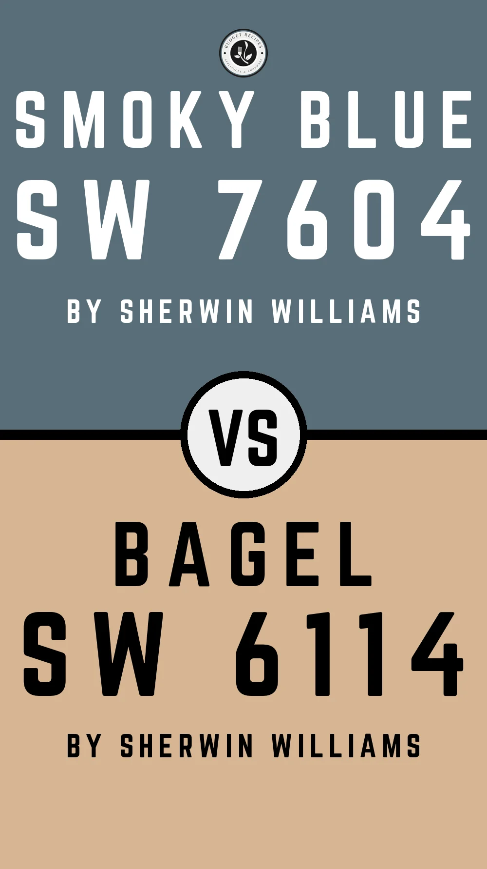 Smoky Blue By Sherwin Williams SW 7604 With Bagel SW 6114