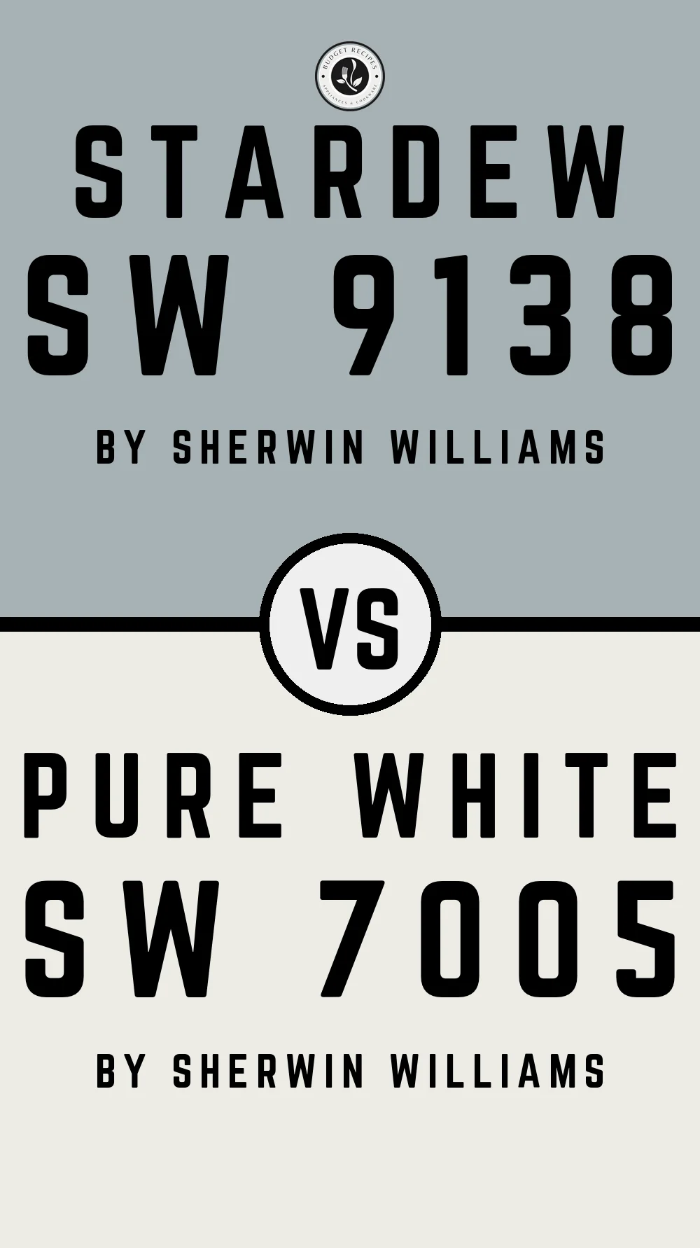 Stardew SW 9138 vs Pure White SW 7005