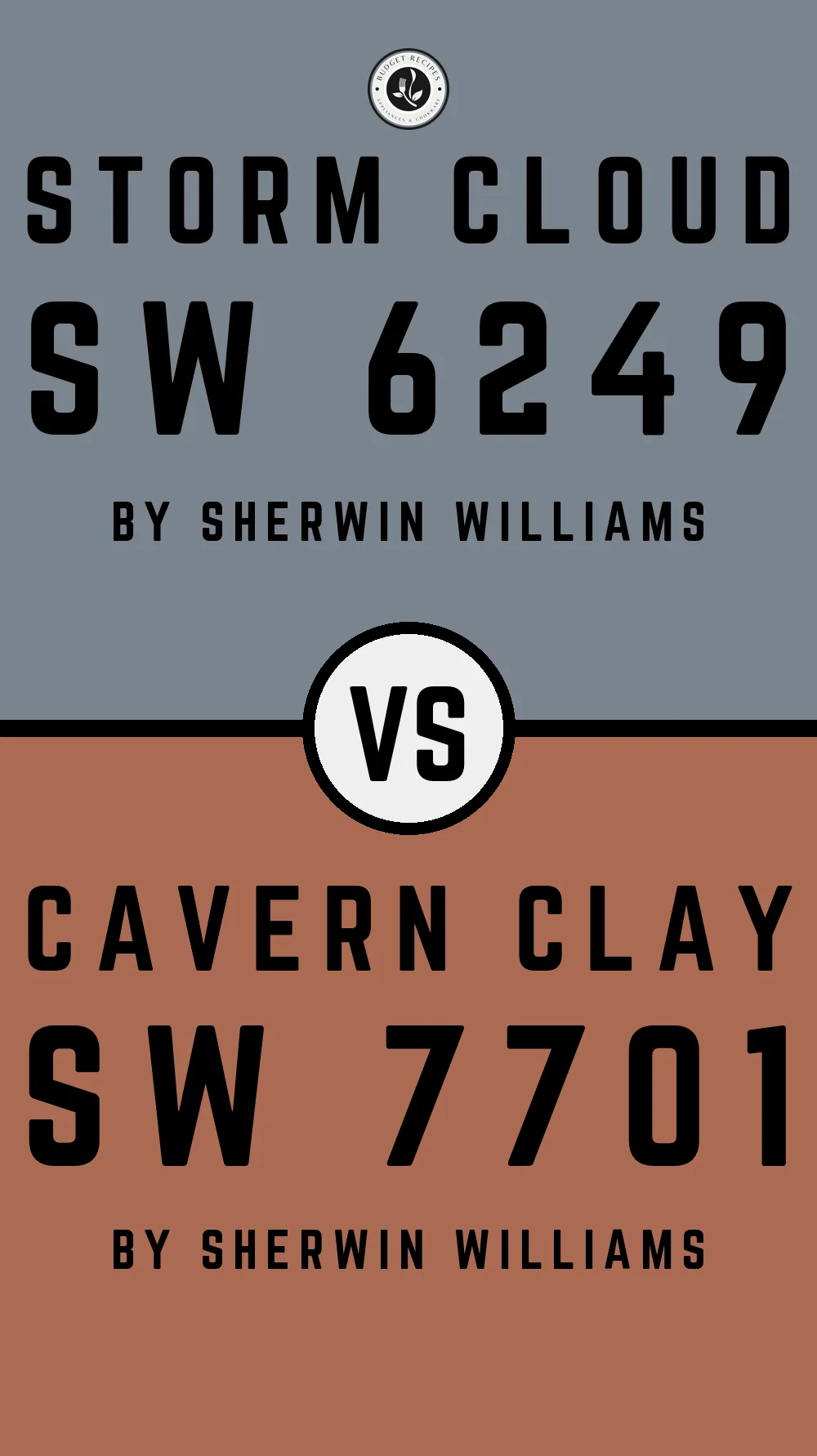 Storm Cloud by Sherwin Williams SW 6249 with Cavern Clay SW 7701