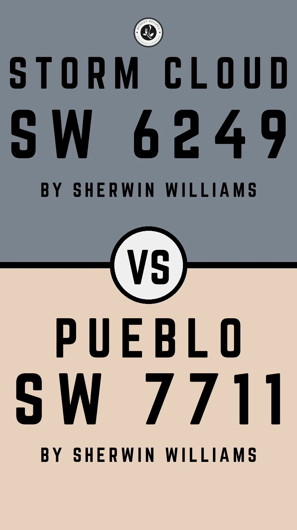 Storm Cloud by Sherwin Williams SW 6249 with Pueblo SW 7711