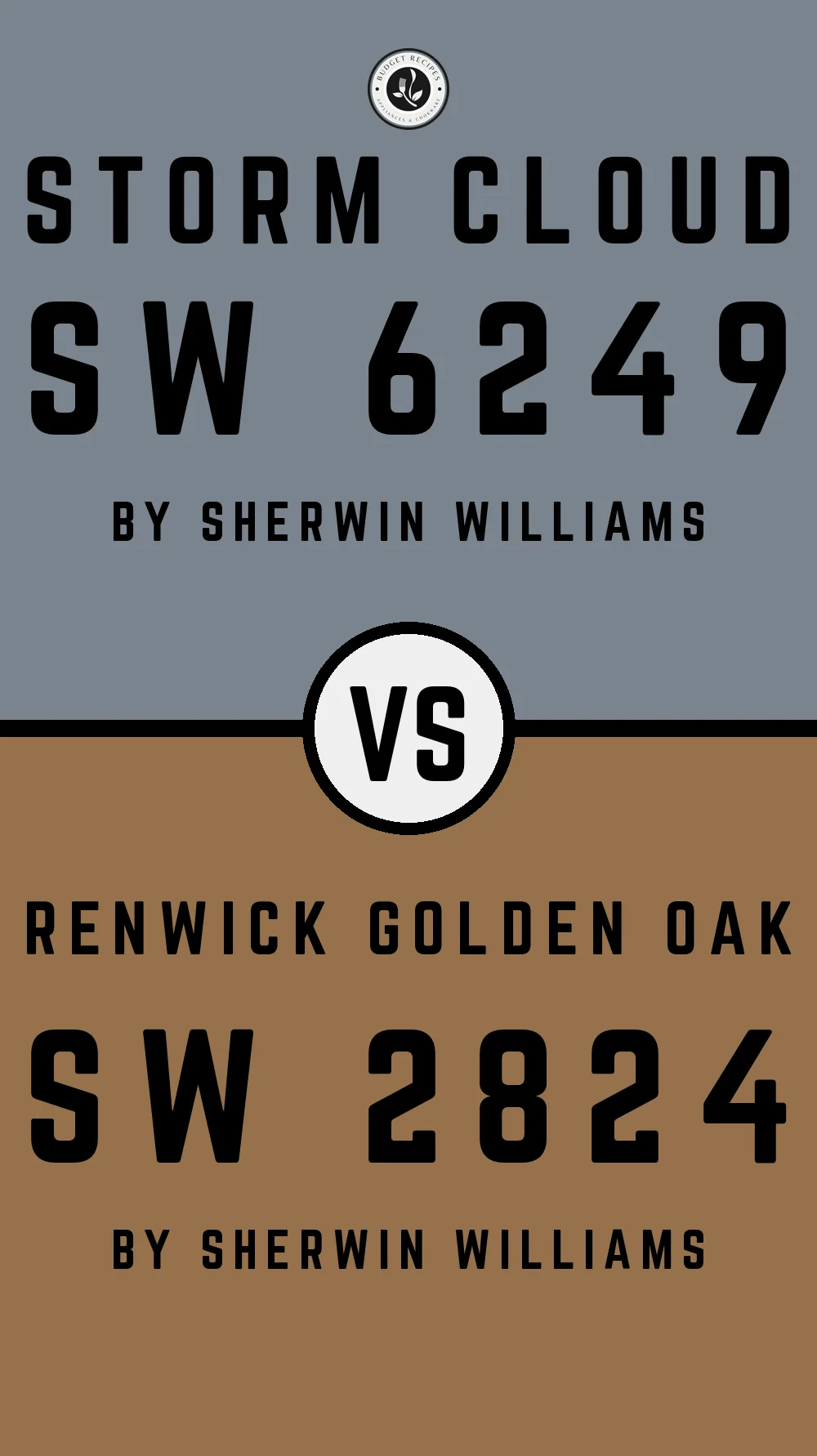 Storm Cloud by Sherwin Williams SW 6249 with Renwick Golden Oak SW 2824