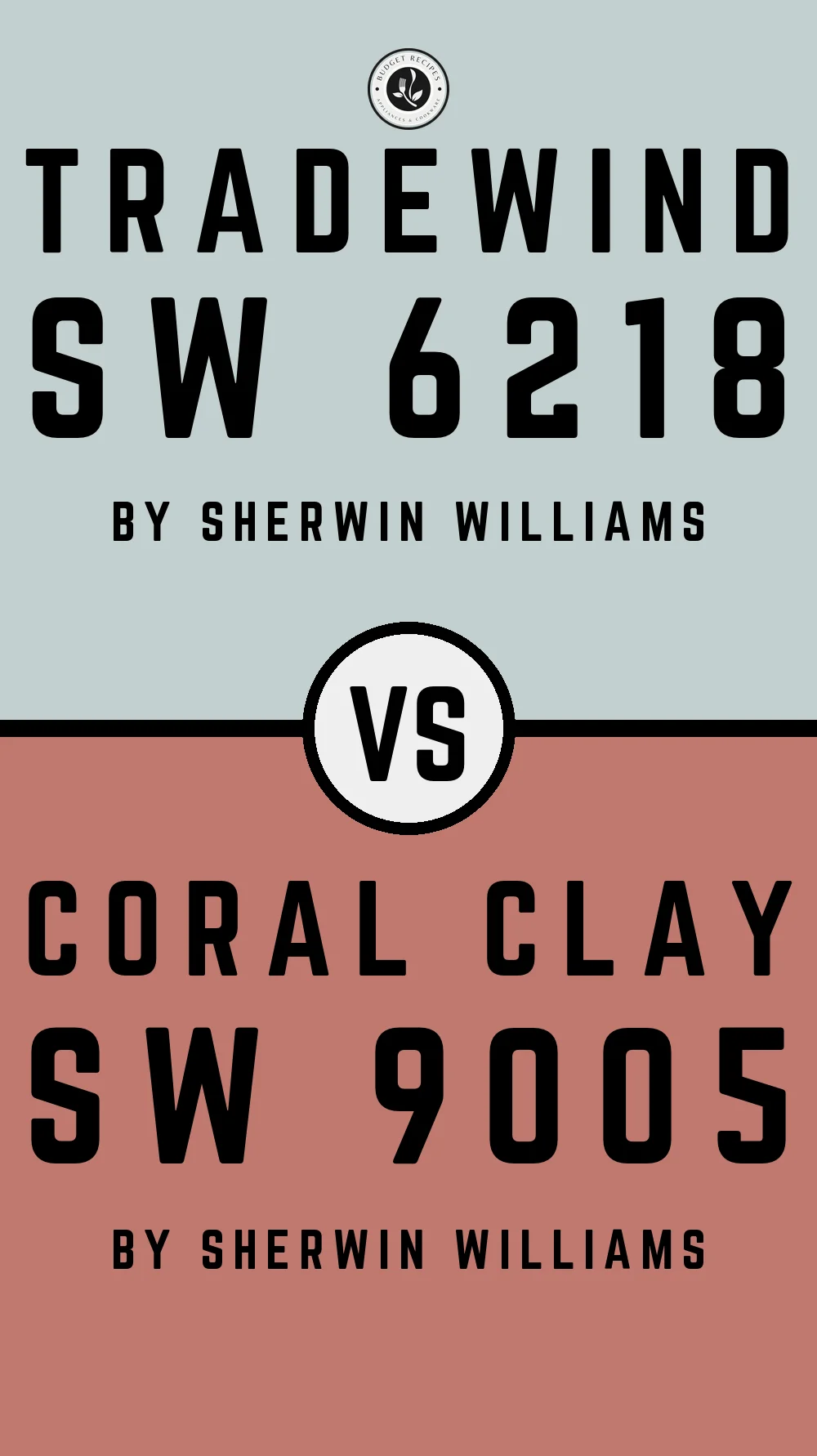 Tradewind by Sherwin Williams SW 6218 with Coral Clay SW 9005
