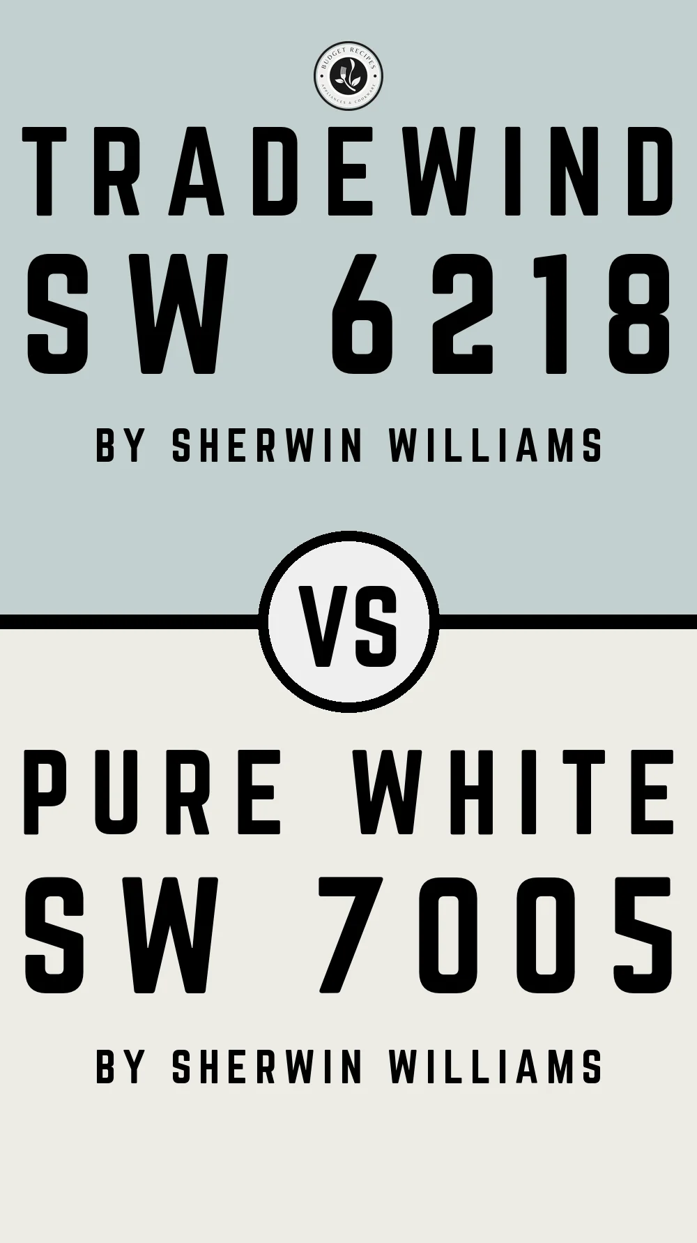 Tradewind SW 6218 vs Pure White SW 7005