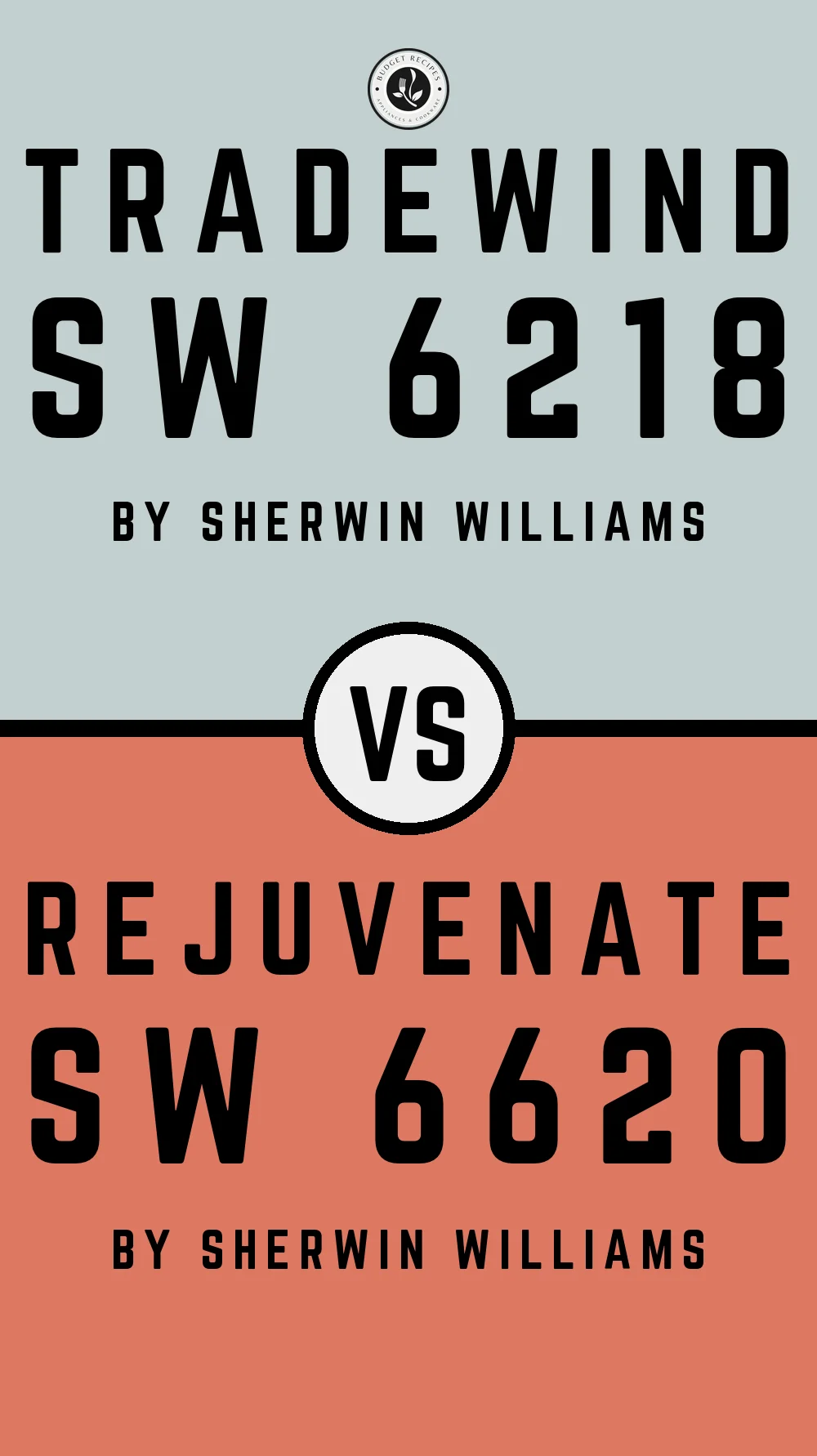 Tradewind by Sherwin Williams SW 6218 with Rejuvenate SW 6620
