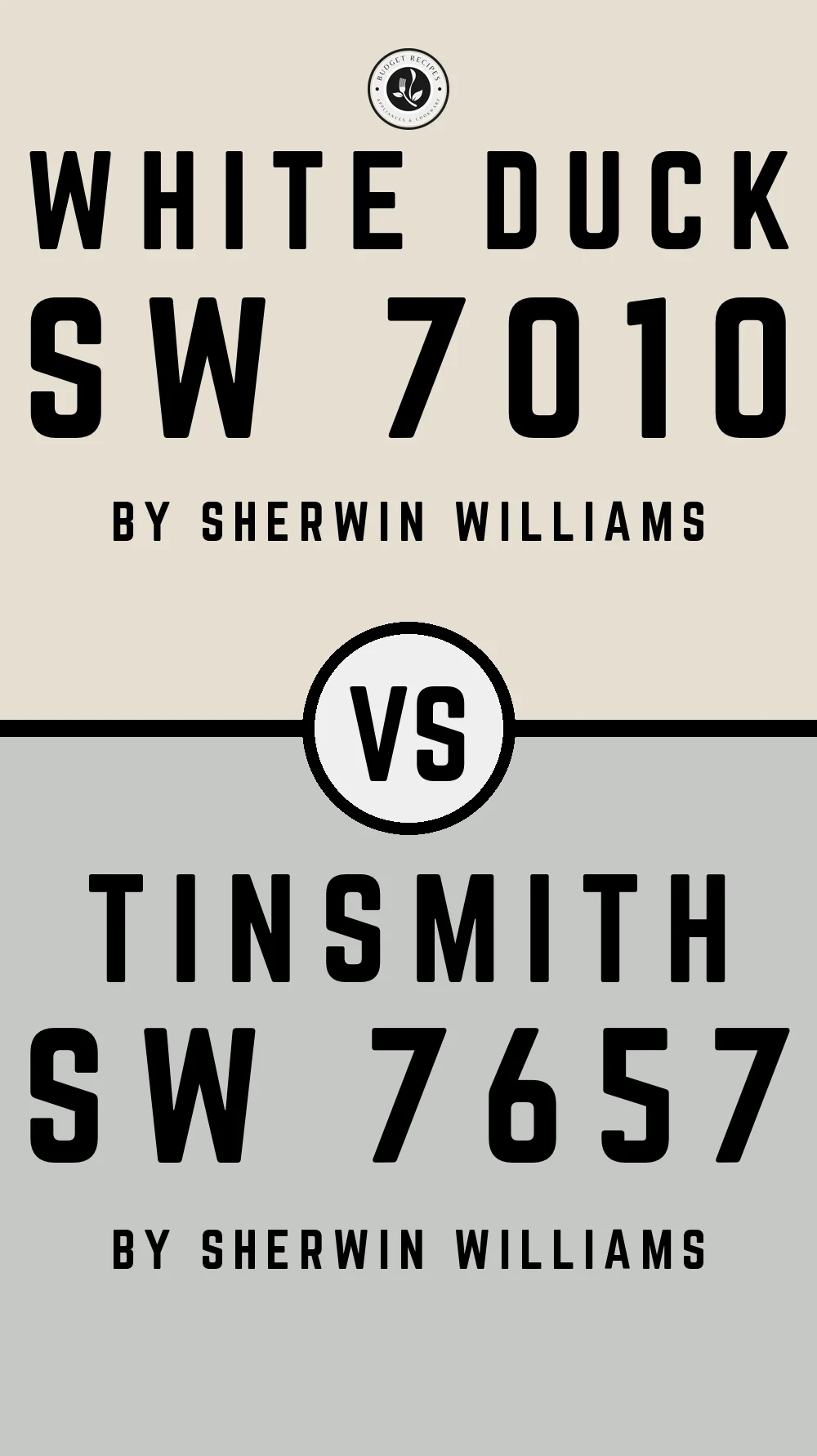 White Duck by Sherwin Williams SW 7010 vs Filigree SW 7657