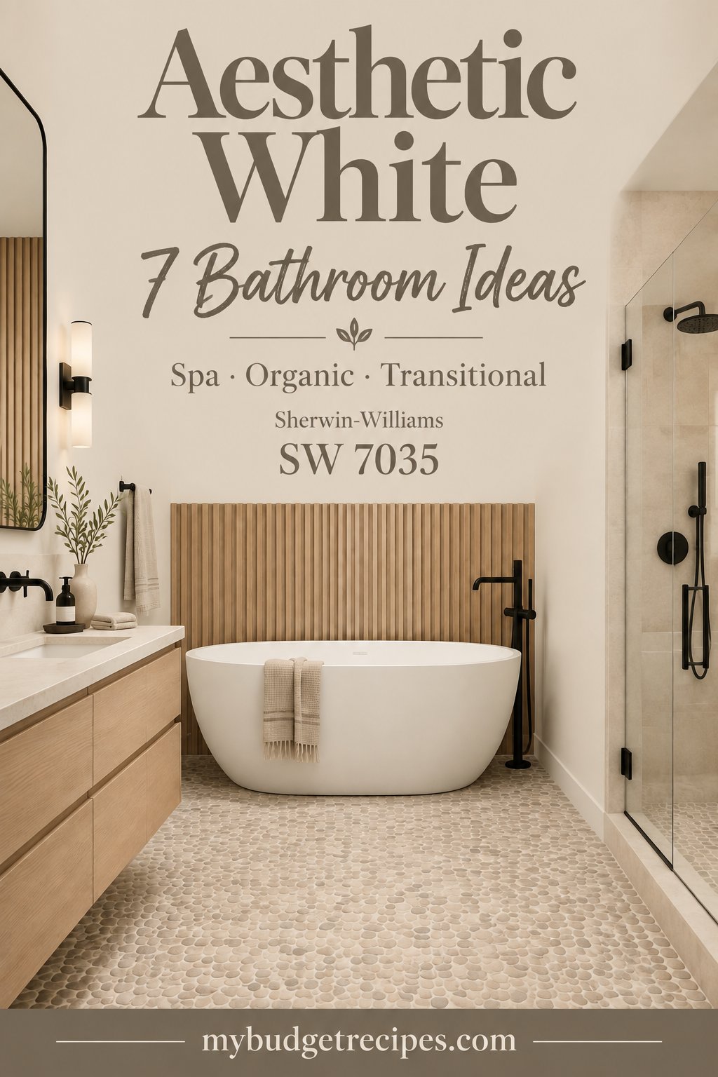 Sherwin-Williams Aesthetic White: 7 Bathroom Ideas
