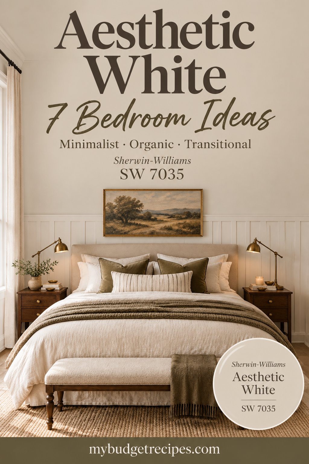 Sherwin-Williams Aesthetic White: 7 Bedroom Ideas