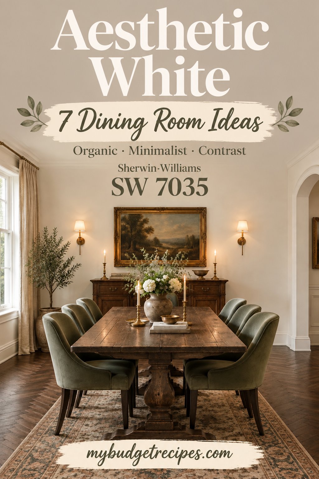 Sherwin-Williams Aesthetic White: 7 Dining Room Ideas