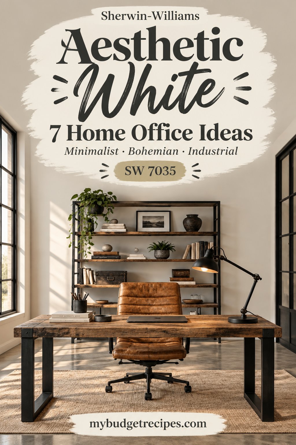 Sherwin-Williams Aesthetic White: 7 Home Office Ideas
